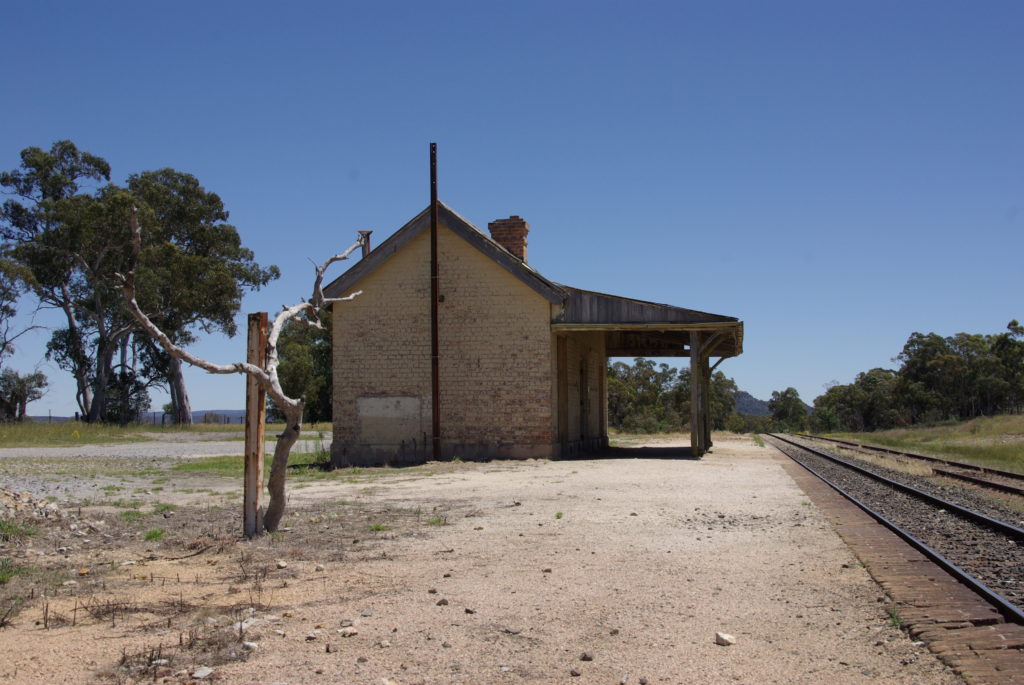 Ben Bullen railway station. Hasn't had a train stop for many years